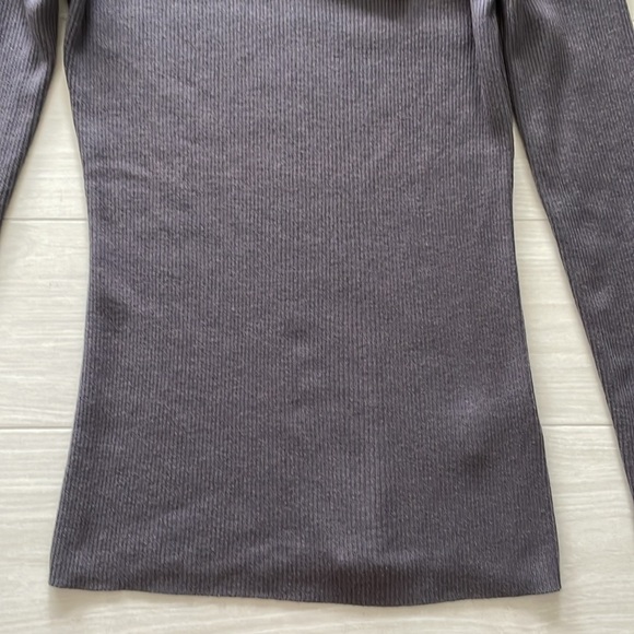 Ted Baker London Grey Cashmere Blend Knit Top w/ Shoulder Bow - Picture 7 of 13